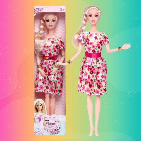 Carbonnic doll "Anna" in a dress, mix-5