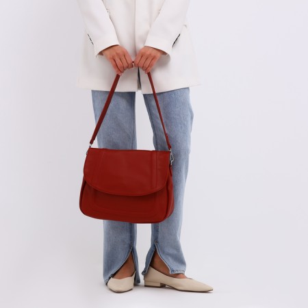Bag-mixer on a valve, a long belt, burgundy color-8