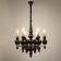 Siena chandelier 6he14 40W black and gold 60x60x117 cm