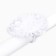 Outlet. Bant for hair on elastic band, white, 11 cm, kitty Marie
