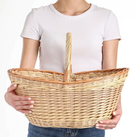 Mushroom basket, 12 l, bottom 19 × 29 cm, top 30 × 49 cm, h = 20/23/34, willow