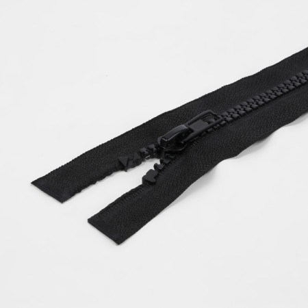 Lightning "Tractor", No. 5, connective, 2 runners, automatic locks, 90 cm, black color-1