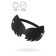 Pecado BDSM mask, Cat with cat ears, genuine leather, black