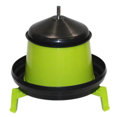 Bunker feeder for poultry at 10 kg, on legs, plastic