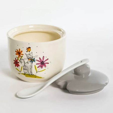 Elrington Sugar "Gray Cat", with a spoon, 320 ml-3