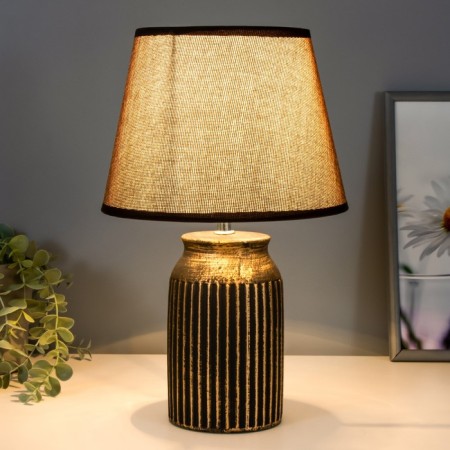 E14 40W Black-gold 22x22x36 cm Risalux desktop-1