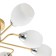Lamp on the ESCADA rod, 1132/8p Gold. 8x60W, e27, 800x800x200 mm, color gold/silver
