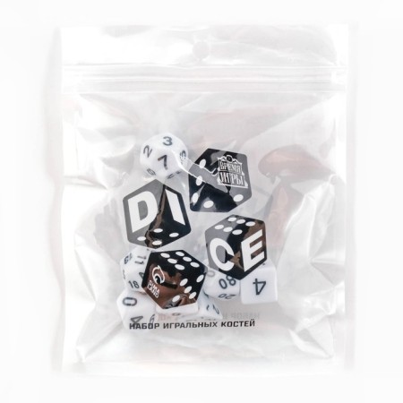 Cubes set for D&D (Dungeons and Dragons, DND), series: D&D, "Game time", 7 pcs-3