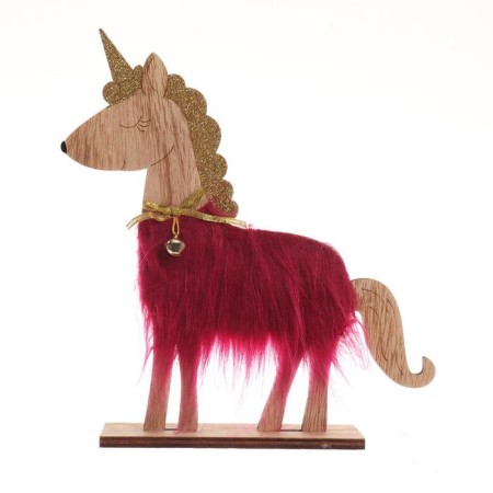 New Year's decor with the backlight "Unicorn with the bell" 21.5 × 5 × 23 cm, red-5