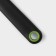 Lime-shaped blade-scraper lime, 23.5 × 8 cm, black-green color