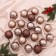 Set of balls plastic D-6 cm, 20 pcs "Laurent" brown