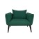 The Naples chair, without a mechanism, velor, green color