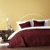 Bedspread with pillowcases "Tina", size 230x250 cm, burgundy color