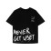 T -shirt for a boy, height 128 cm, black color