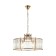 Crystal Crystal chandelier Washer 6xe14 40W, size 60x60x52-150 cm, bronze color