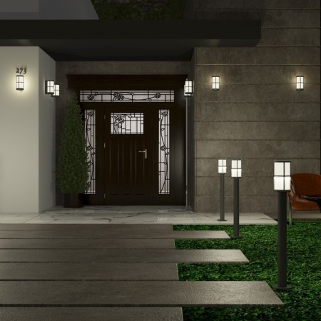 Landscape Lamp Novotech. Zebra, 18W, E27, 900x120x120 mm, dark gray color-2