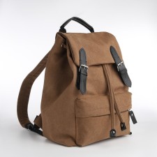 Male urban backpack, Textura, textiles, brown color