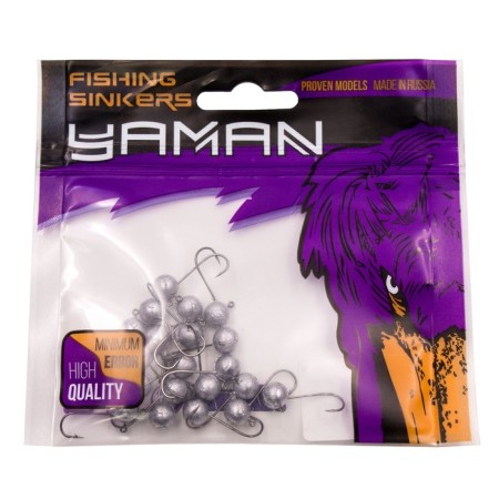 Jig ball without neck Yaman, packaging 20 pcs., Hook Kumho 2312, 3 g-2
