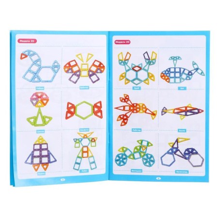 Designer magnetic "colored magnets", 46 parts-2
