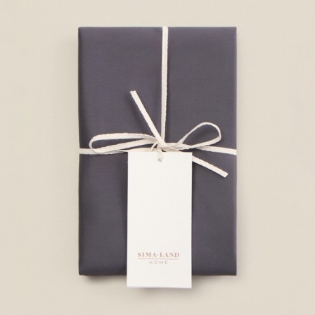 Pillowcase 300S SL Home Graphite 50*70+3 cm, satin, 100% cotton-1