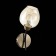 Wall lamp EVOLUCE. Sle205301-01. Besano. 1x40 W, E14, 13x28 cm, bronze color, black