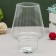 Vase "Gala" Malaya d = 8cm, h = 18x13 cm, V = 0.7l. Light height = 5cm 2974 transparent