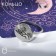 Ring "Moon" above the hand, color silver, 18 size