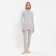 Women's thermal underwear (longshit, leggings) minku color gray melange, size 44