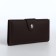Male purse for magnet, department for cards, coins, brown color