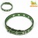 Collar of tarpaulin dimensionless two -layer, 52 x 2 cm, khaki/salad