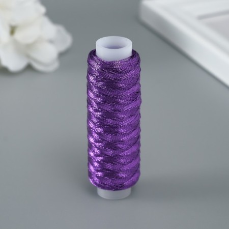 Lurex thread for creativity 200 ± 5 m, purple