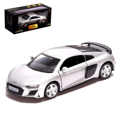 Metal machine Audi R8 Coupe, 1:32, inertia, doors open, color gray.
