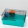 The cage for rodents "Pigzon" No. 4, with a floor, equipped, 37x26x18 cm, turquoise
