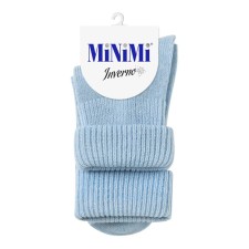 Women's socks mini inverno, single size, Azzurro color