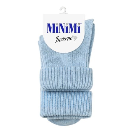 Women's socks mini inverno, single size, Azzurro color