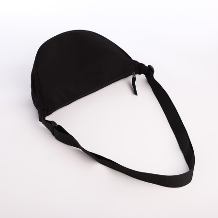 Youth bag with zipper, black color-1