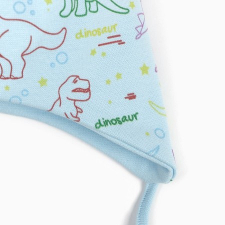 A cap for a boy, the color of the blue/dinosaurs, size 46-48-1