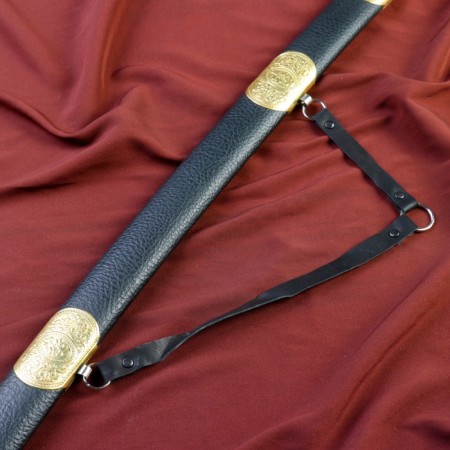 Caucasian checker, souvenir "shamil" Set-leather/brass-4