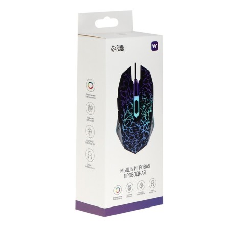 Windigo MB-2.4 mouse, game, optical, backlight, Soft-Touch coating, 1.3 m-10