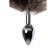 Anal plug Metal by Toyfa, Metal, Silver, 45 cm, D 3.3 cm
