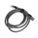 Type -C cable - USB, 6 A, TPE braid, frost -resistant, 1 meter, gray