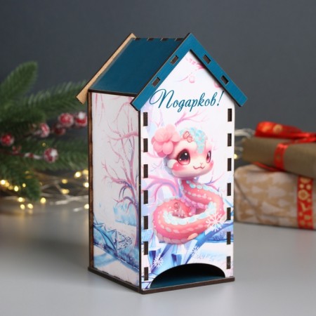 New Year's tea house "Snake. Gifts" 20x10.5x10 cm