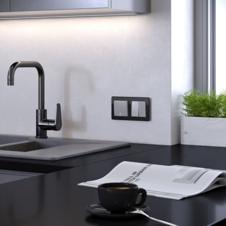 Frame W0022708, 2 Acrylic sockets, black-1