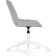Computer chair Chester Metal/velor, white/gray 49x60x84 cm