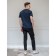 Male T-shirt, size 52, dark blue color