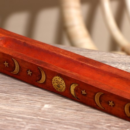 Standing for incense "Boat" tree Kikar 30 cm-2