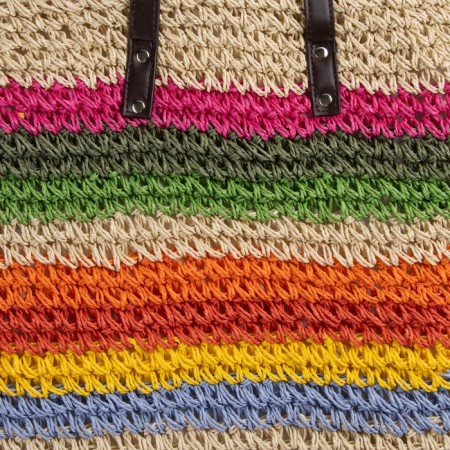 Women's bag SL Home, manual weaving, cotton, pens length 28 cm, 41 × 40 cm-6