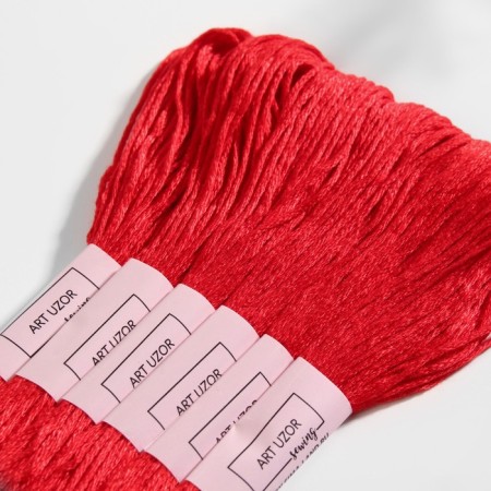 Muline threads, 8 ± 1 m, red color No. 817-2