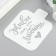 Plastic stencil "Live by what you love" 9x9 cm