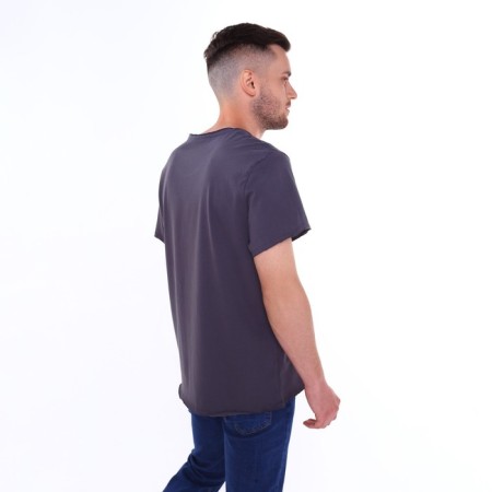 T -shirt male, gray color, size 52-1